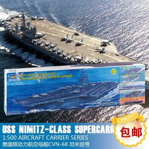 1/500 Aircraft Mother Ship CVN-68 Nimitz Plastic Assembled Toy