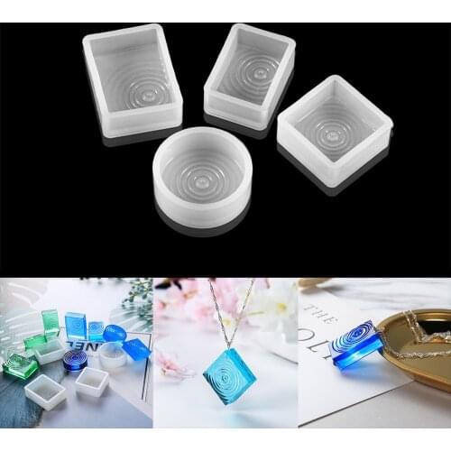 1Pcs Pendants Mold Epoxy Silicone Mold Crystal Diamond Bracelet Pendant Jewelry Making Mould Resin Casting Mould Handmade Craft