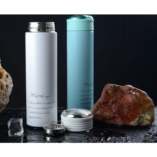 1PC New Business 304 Stainless Steel Vacuum Insulated Cup Scrub Creative Insulated Cup Female Male Water Bottle NY 011