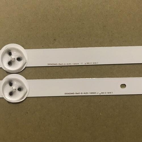 10PCS/set LED backlight strip for SV0420A55/SV0420A88 REV3 A B 131126-WS-420-040-PEAR1-C5-R/L tx-42as500e V42FWSD01