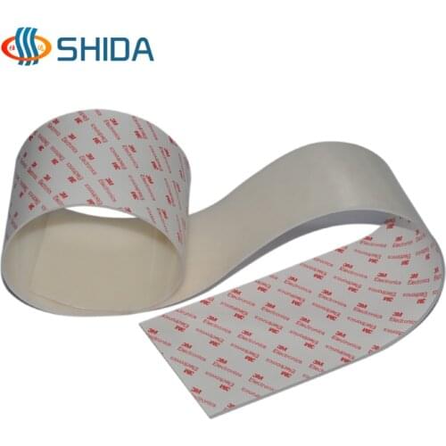 10cm*1m white 5mm Thick 3M Self Adhesive Anti Slip Silicone Rubber Bumper High Sticky Shock Absorber Feet Pads for Furniture
