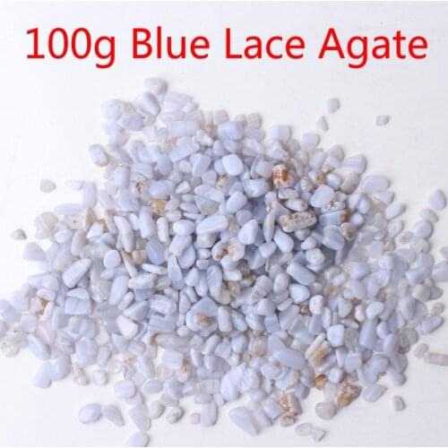 100g Beautiful Tumbled Blue Lace Agate Crystal Stone specimen Gravel Wholesale lucky Healing