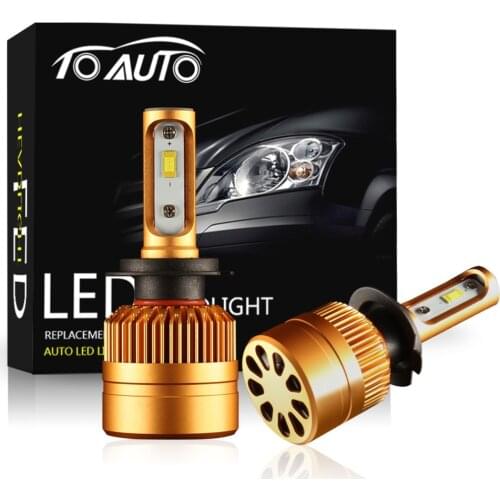 2pcs H7 Led Headlight Bulbs Super White Auto LED Conversion Kit Lights Automobiles Lamp 8000LM Auto Headlamp 12V 24V 6000K