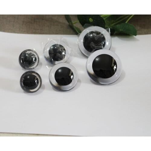 2pcs/lot 30mm-40mm-50mm high quality clear round safety eyes + washer for diy puppet plush doll findings