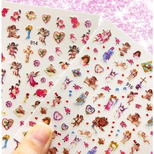 Angel jesus cupid 3D Back glue Nail decal Nail sticker Nail decoration Nail art Nail tool Nail ornament HL84