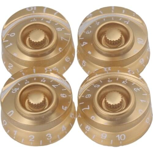 4PCS Replace Gold Speed Guitar Control Knobs For Guitar Parts