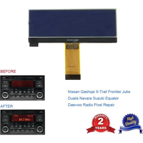 For Nissan Qashqai Juke Car Radio CD Player LCD Screen Display For DAEWOO Radio Unit Pixel Repair