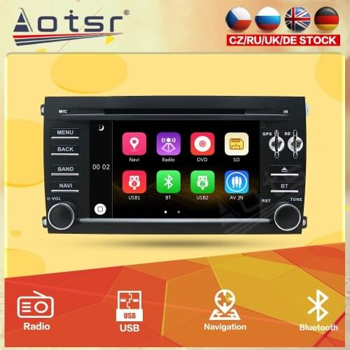 Car DVD Multimedia Player GPS Navigation For Porsche Cayenne Head Unit Radio Autoradio Video Stereo Audio DSP Support Carplay