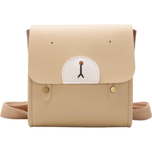 Children Cute Backpack Cartoon Bear Printed Schoolbag Kindergarten PU Leather Mini Schoolbag Portable Bags Travel