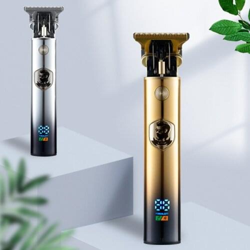 Electric Hair Trimmer Men LCD Digital Display Home Hair Razor USB Rechargeable Household DIY Hair Cutting Machine can CSV