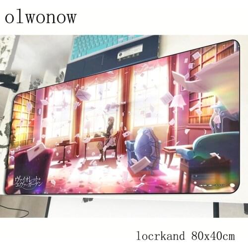 Violet evergarden mousepad gamer Birthday 800x400x2mm gaming mouse pad present notebook pc accessories padmouse ergonomic mat