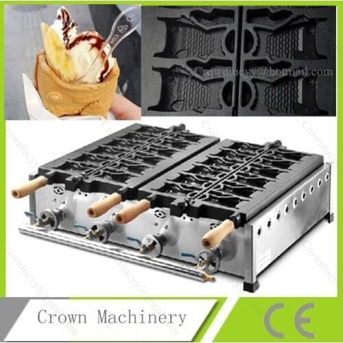 Gas type 10 pcs Korean style Ice Cream Taiyaki maker