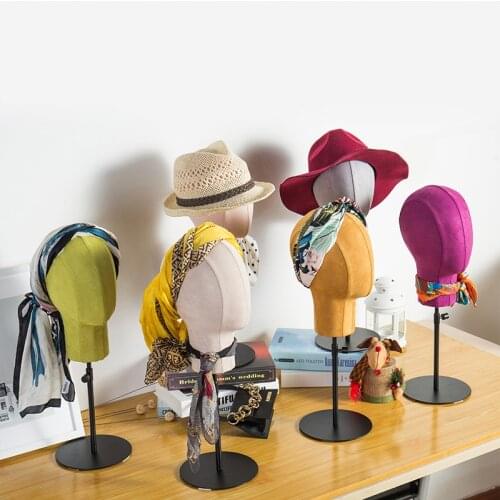 Female Mannequin Head With Fabric Cover