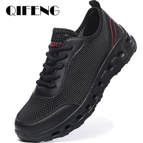 2021 Summer Casual Shoes Men Sports Breathable Trekking Mesh Sneakers Wear Resisting Beach Footwear Soft Light Large Flat Shoes