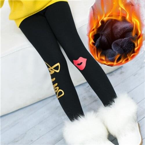 Girls Leggings Pants Winter Thickening Cotton Fleece Childrens Warm Long Trousers Kids Casual Clothing Winter Legging Girl