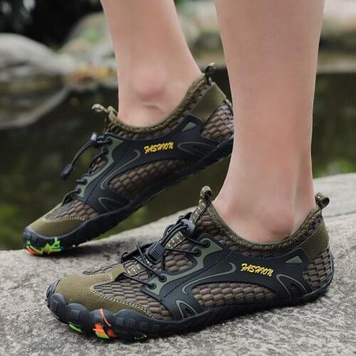 Men Hiking Shoes Mesh Breathable Climb Mountain Sneakers Youth Waterproof Boots Men Shoes Waterproof Slip Resistant Sneaker 6-10