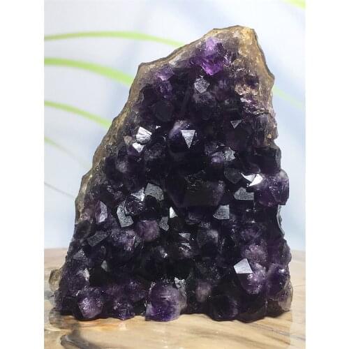Natural Amethyst Druzy Agate Quartz Crystal Collection Gift Home Furnishing Articles Reiki Healing Mineral Samples Geode Voog