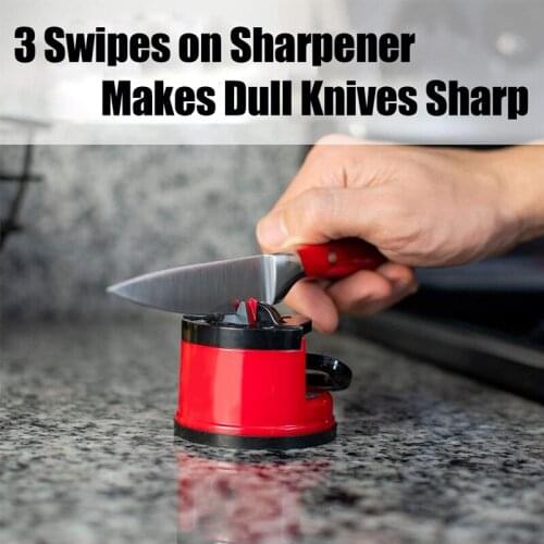 New Household Kitchen Fine Iron Sharpener Grinding Easy and Safe Kitchen Tools Vacuum Suction Cups Whetstone Anti-Slip Tool