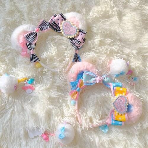 The Original sweet bear ear of potato ap gift lolita small kc hair hoop headdress