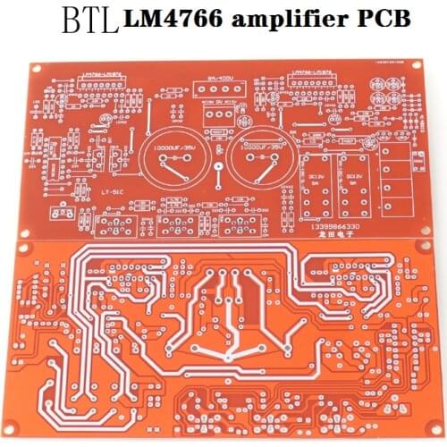 BTL with Pre-amp Tone LM4766 LM1876 Bile Smell Fever Power Amplifier Board PCB