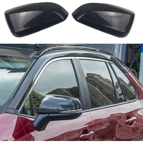Fit for Toyota RAV4 2019 2020 FOR RAV 4 SIDE MIRROR Decoration Trims Car Accessories ABS Rear View Side Mirror Cover