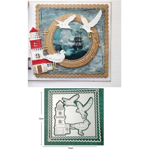 Craft dies metal cutting dies cut die mold bird lighthouse frame decoration Scrapbook dies knife mould blade punch stencils dies