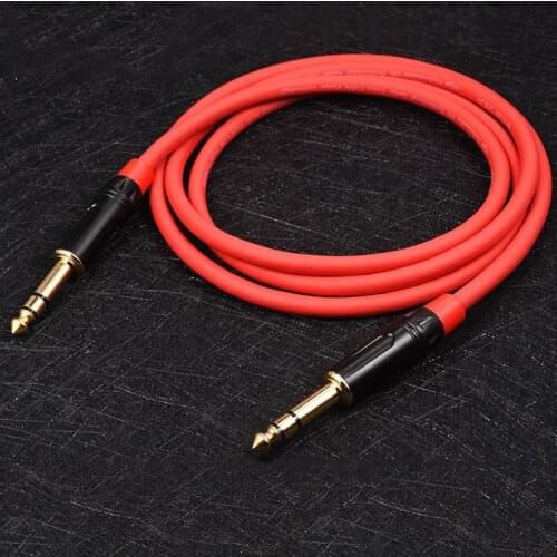 GuSuo Jack 6.35mm 1/4" Male to Male Plug Microphone Audio Stereo Extension TRS TS Cable M/M G412 0.5 - 30 meter