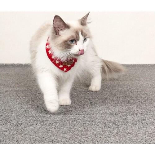 Pet Saliva TowelsDogs And CatsSingle Layer BibsTeddy Bichon TrianglesSmall Dog CollarsCat Costumes Dressup Pet Accessories