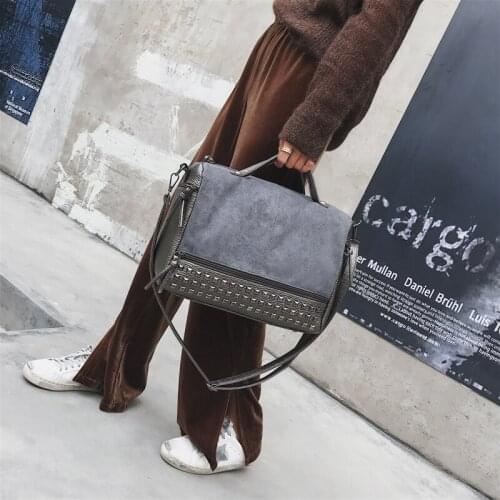 Crossbody Bags for Women 2021 New Tote Bag Fashion Nubuck Leather Handbags Women Luxury Designer Handbag Large Capacity Shoulder