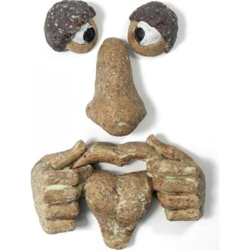 Luminous Bark Face Tree Monster Facial Features Luminous Decoration Household Creative Props Halloween Decoration Garden Supplie