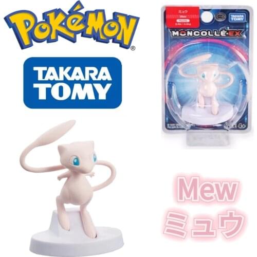 TOMY EX Asia-13 Pokemon Figures Naughty Kawaii Mew Toy Perfectly Reproduce Anime Exquisite Beautiful Appearance Collection Gifts