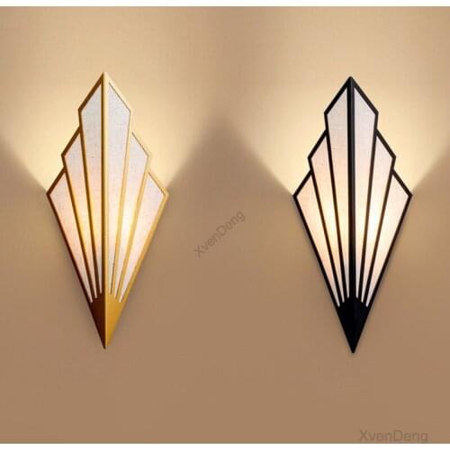 Nordic Fan Wall Lamp Modern Led Iron Wall Lamps Living Room Bedroom Home Decor Bedside Wall Light Bathroom Mirror Light Fixtures