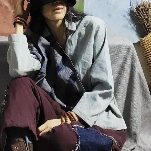 Блузки в клетку Werainyee China At AliExpress