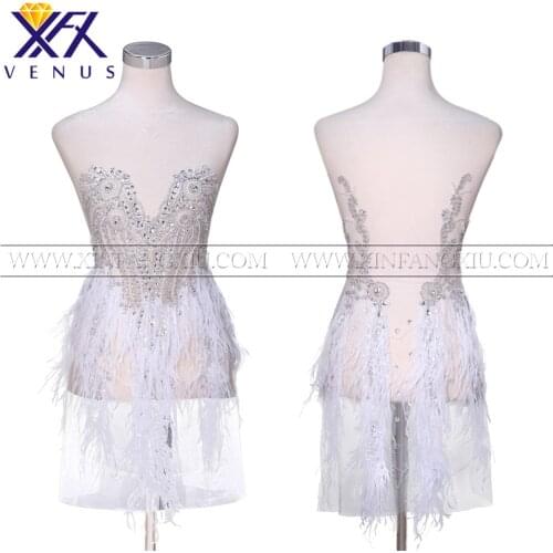 XFX 1 set handmade rhinestone patches Front&back crystal applique Apparel large size Beading for wedding dress gown DIY Fabric
