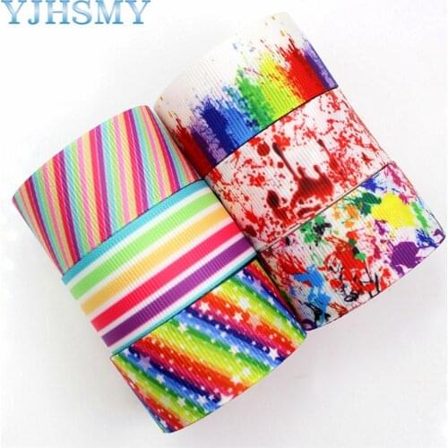 YJHSMY H-17522-839,10 yards,25 mm Cartoon Thermal transfer Printed grosgrain Wedding DIY Accessories materials wedding gift wrap