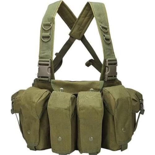 Airsoft AK 47 Vest Military Tactical Army Airsoft Ammo Chest Rig Combat Molle Vest Magazine Carrier Hunting Shooting Vests Gear