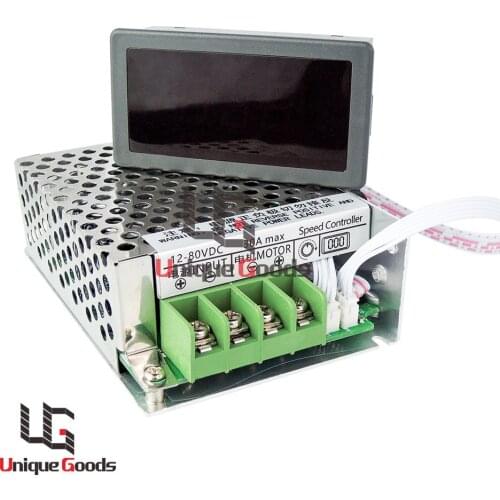 12V 24V 80V Large Power Led Digital Display Dc Motor PWM Control Variable Regulator