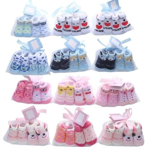 2Pairs/lot Infant Baby Socks Autumn Cotton Baby Socks for Girls Newborn Boy Toddler Fashion Socks Baby Clothes Accessories 0-12
