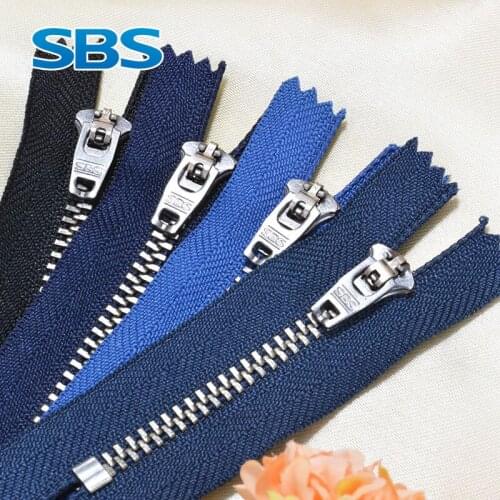 20pcs/lot SBS Metal Zipper 4# Dark Blue black Close End Jeans Pants Wallet Tailor Sewing Accessories