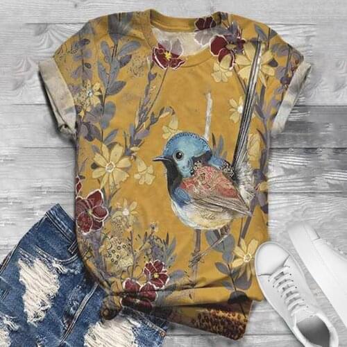 3D Animal Printed Plus Size Womens t-shirts O-Neck summer Tees Short Sleeve High Quality Vintage Tops Best Friend Free shipping