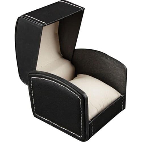 70% Hot Sale Hot Sale Faux Leather Square Jewelry Watch Case Display Gift Box with Pillow Cushion