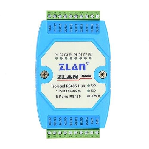 8-port 485 hub 485 hub 8-port 485 splitter ZLAN9480A