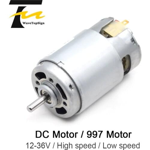 997 Powerful DC Motor Input Voltage DC12-36V High Speed Motor Silent Ball Bearing Motor