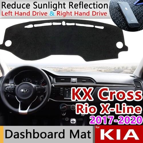 For KIA KX Cross Rio X-Line 2017 2018 2019 2020 Anti-Slip Mat Dashboard Cover Pad Sunshade Dashmat Protect Carpet Accessories