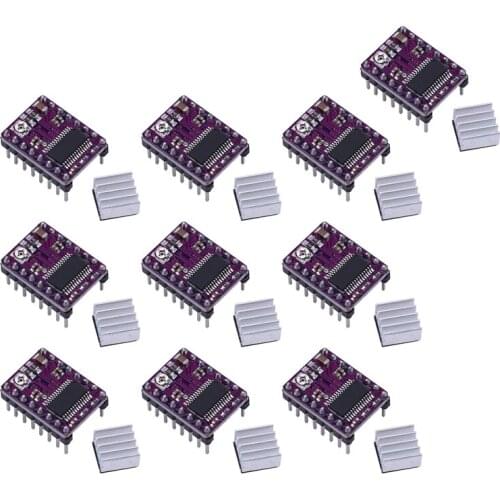 10Pcs Stepstick Drv8825 Stepper Motor Driver 4 PCB Board Replace A4988 3D Printer Parts for SKR V1.3 PRO MKS GEN