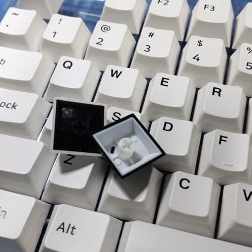 31 Keys Functional Keycaps for Mechanical Keyboard Monochrome Cherry Profile Black White Color PBT Two Color Dye Sublimation PC