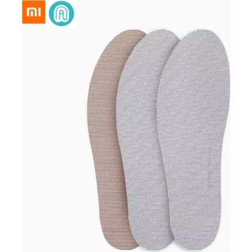 3 pairs Xiaomi Xinmai Lightweight Insole Shock Absorbing Rebound Support Protection Sole Breathable deodorant Sport Insole