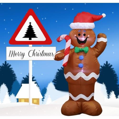 1.5M High Christmas Inflatable Santa Claus Snowman Inflatable Garden Yard Archway Christmas Ornaments Xmas New Year Decoration