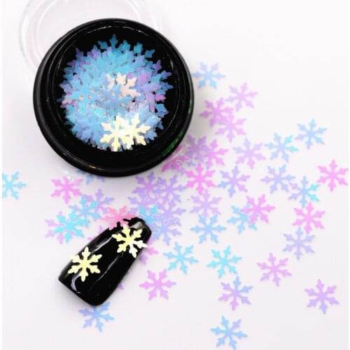 New Hot Selling Christmas Manicure Symphony Snowflake Sequins Nail Art Nail Decoration Christmas Gift
