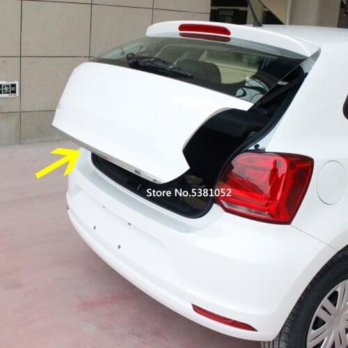 Tailgate Trim For Volkswagen T-Roc T Roc 2018 2019 2020 Accessories Stern Stainless Steel Back Door Cover Door Sticker